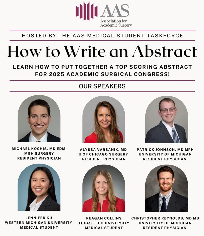 How to Write an Abstract - Webinar - Association for Academic Surgery (AAS)